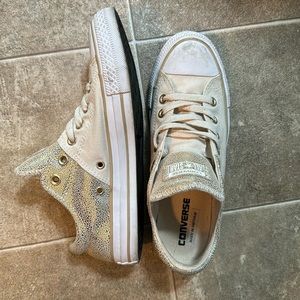 Gold Glitter Converse